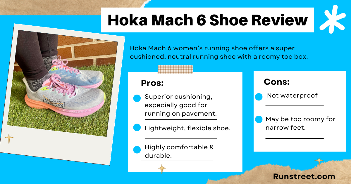 Hoka Shoe Review: Women’s Mach 6 - My Experience — Runstreet