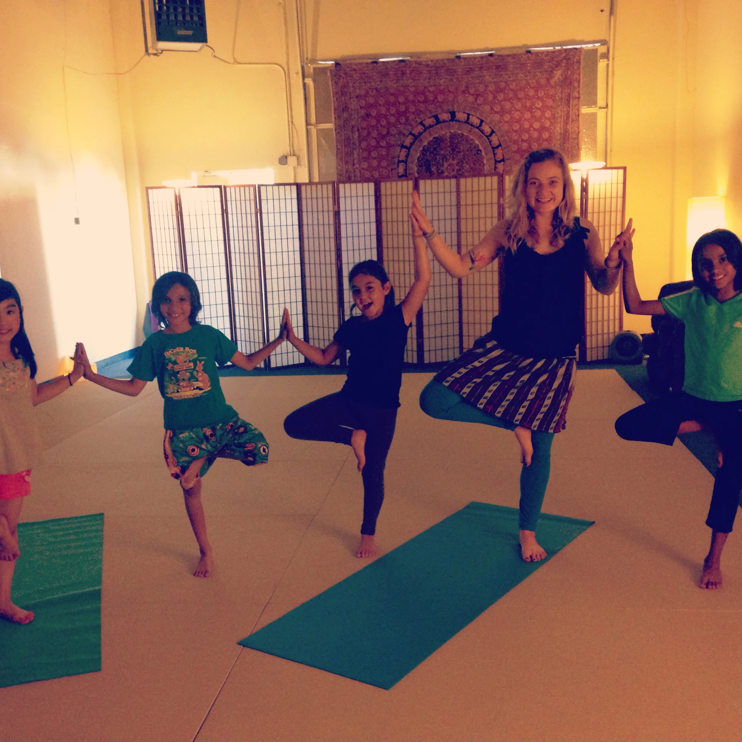 Butterfly Yoga in Foster City, CA Group Tree Pose