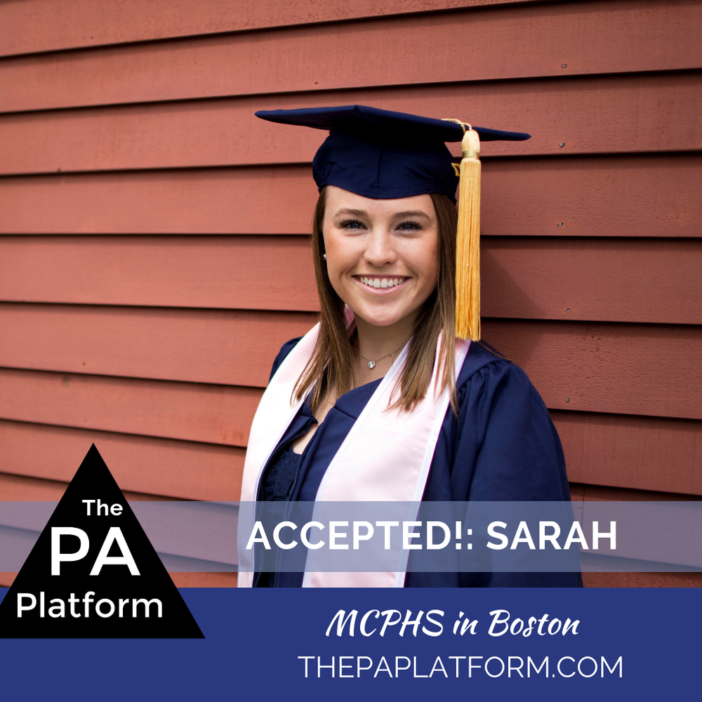 Accepted Sarah Mcphs In Boston Future Pa The Pa Platform