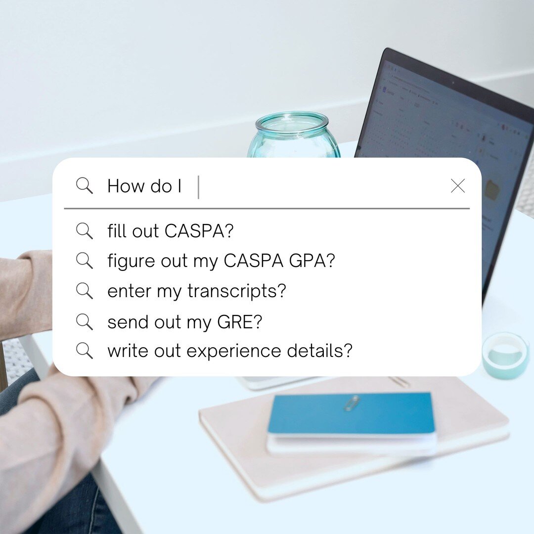 Are these the questions in your Google search right now? If so, you need to sign up for our FREE CASPA webinar tomorrow night at 8:30pm EST. I am going to spend the hour walking you through the application, answering your questions, and giving you ti