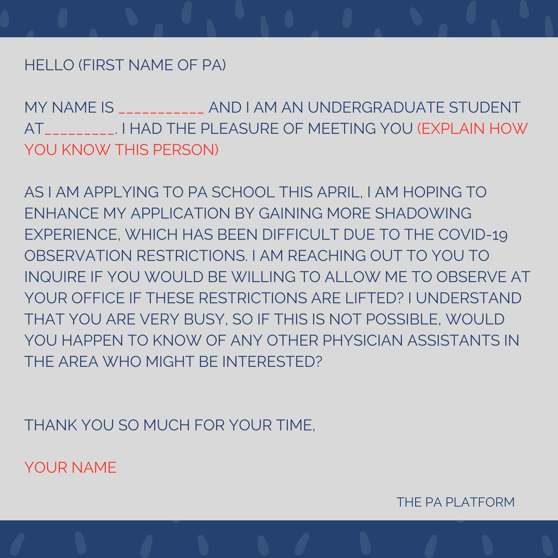 Pre PA Email Templates The PA Platform pre-pa-email-templates-the-pa-platform
