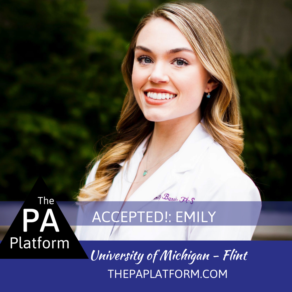 Accepted Nicole Marquette University Accelerated Program — The PA