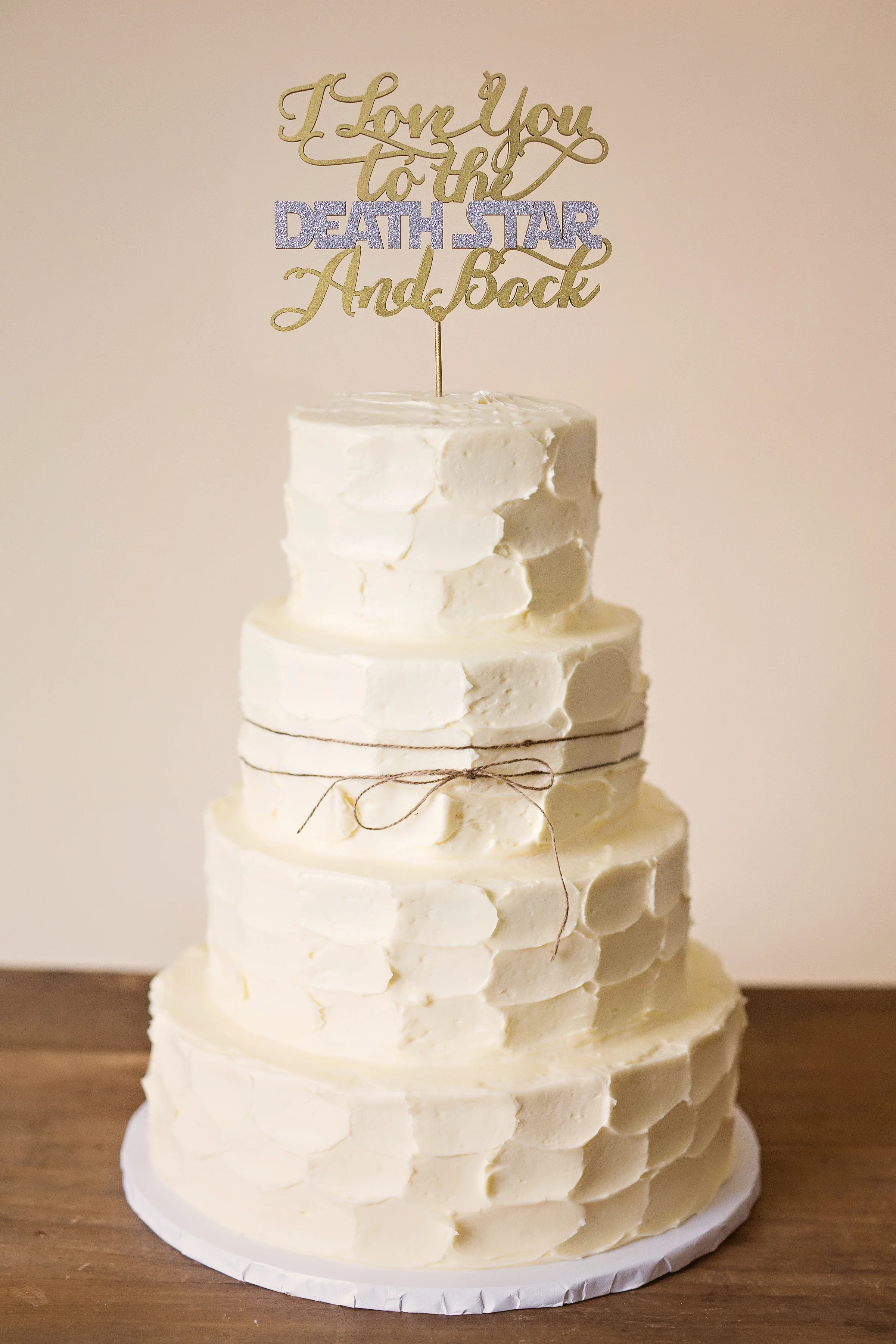Three cakes, all the same style but each looks so different. Our Event Planner will work with you on every detail---from flavor to design.