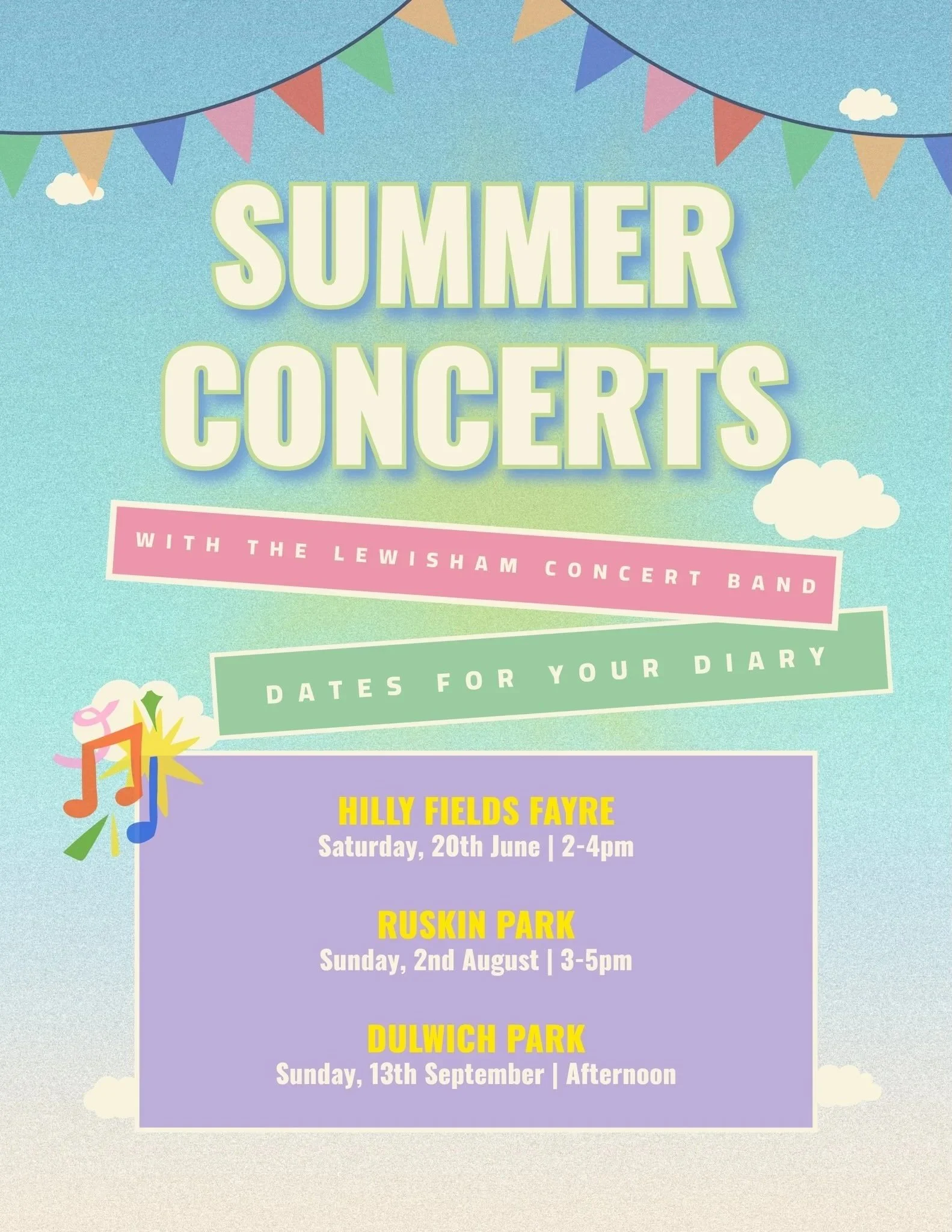 Lewisham Concert Band at the Hilly Fields Midsummer Fayre