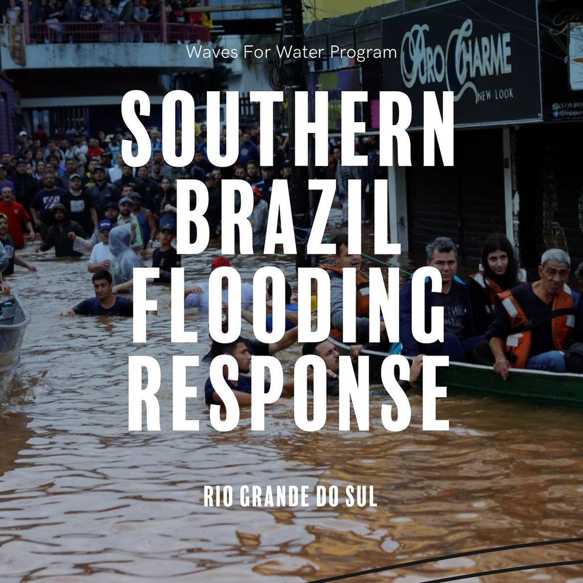 Floods in Southern Brazil are devastating. Waves For Water is launching a disaster relief initiative to provide access to safe drinking water. Please click the link in my bio to donate. @wavesforwater
