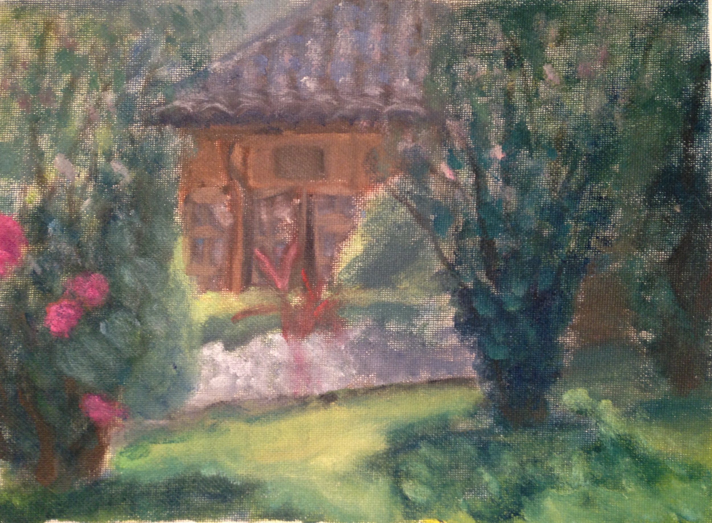 Painting of the Pagoda by the Lagoon