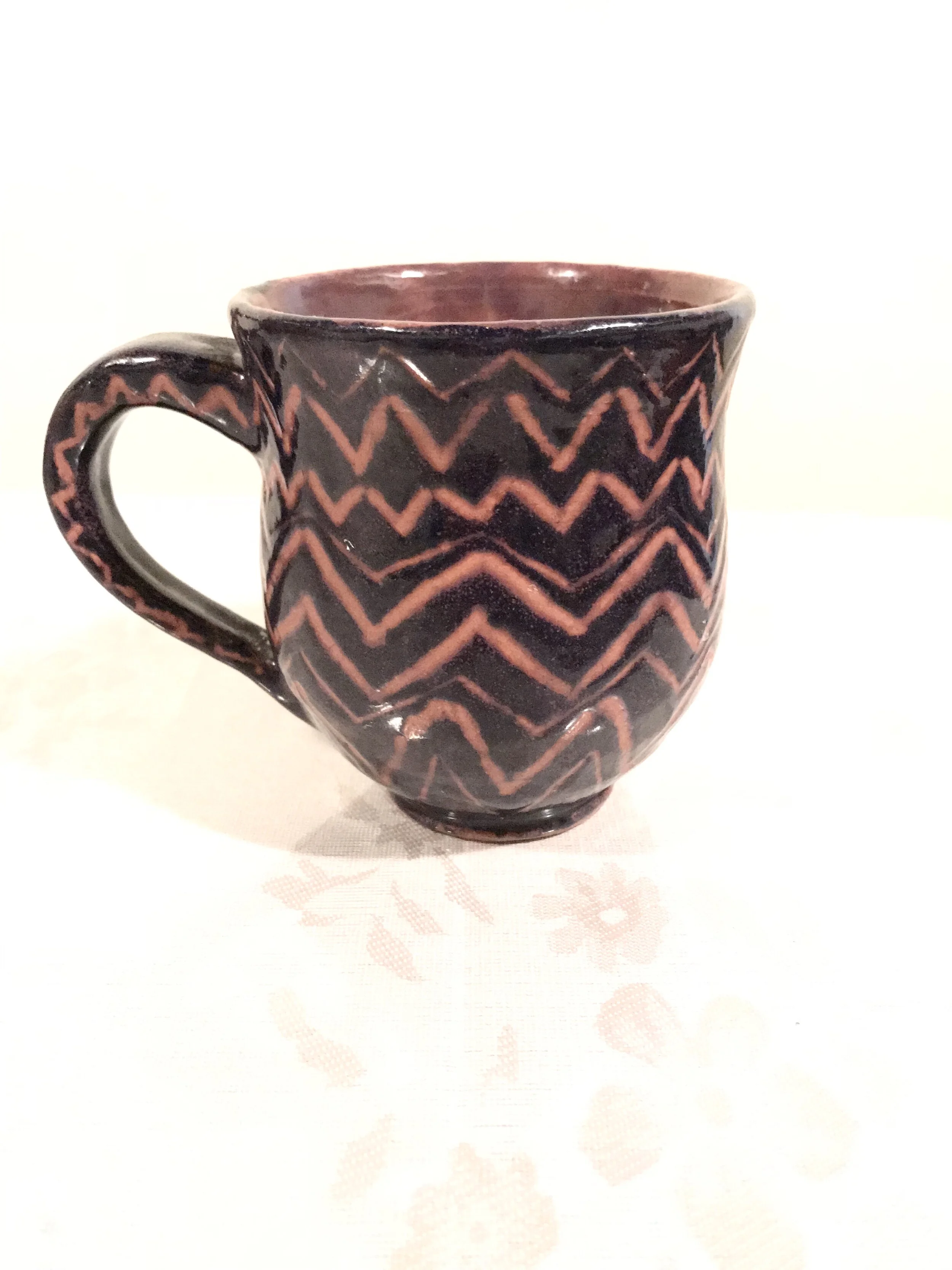 Mug with Zig-zag Design