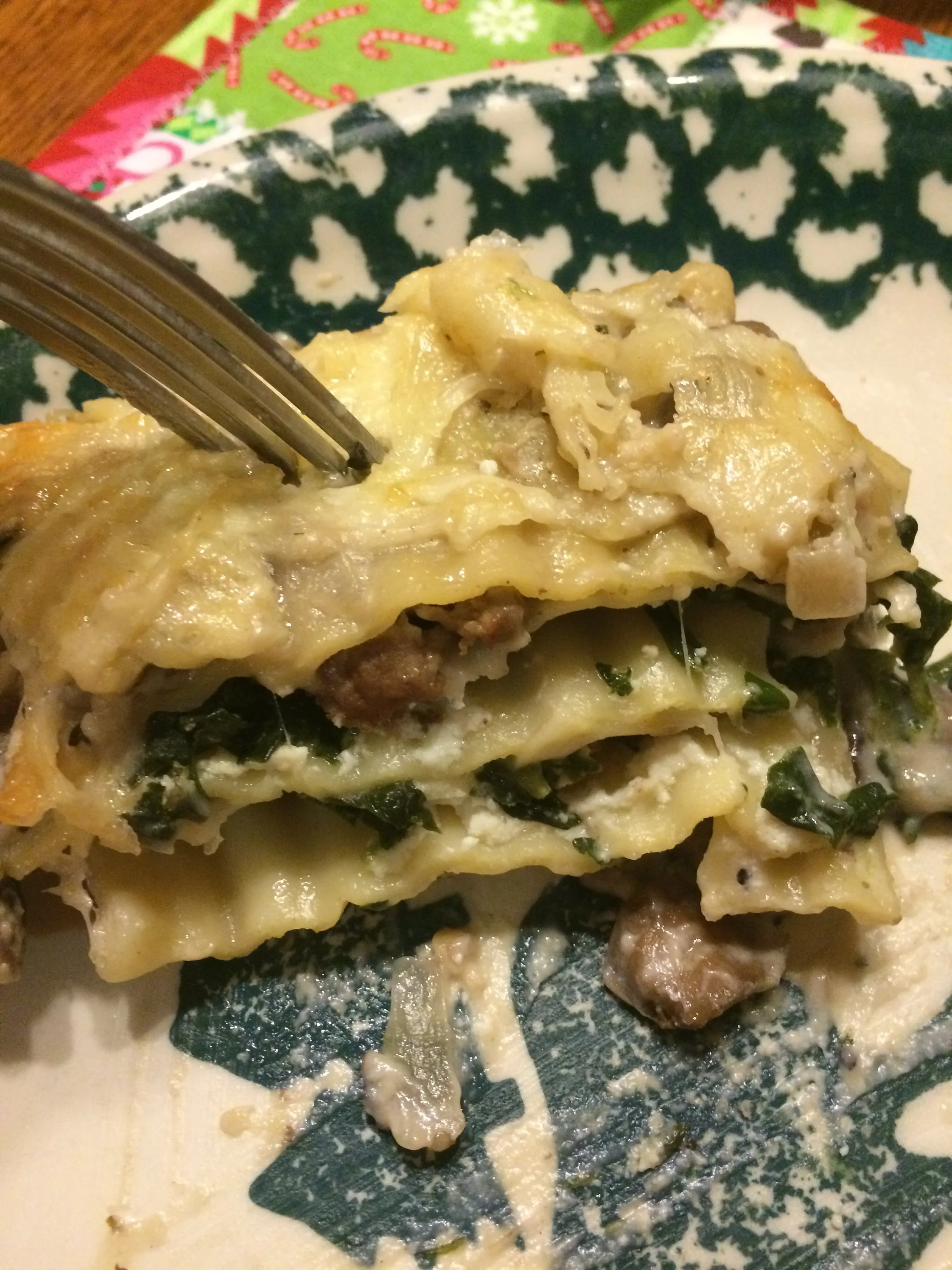 First Time Recipe: Spinach and Mushroom Lasagna