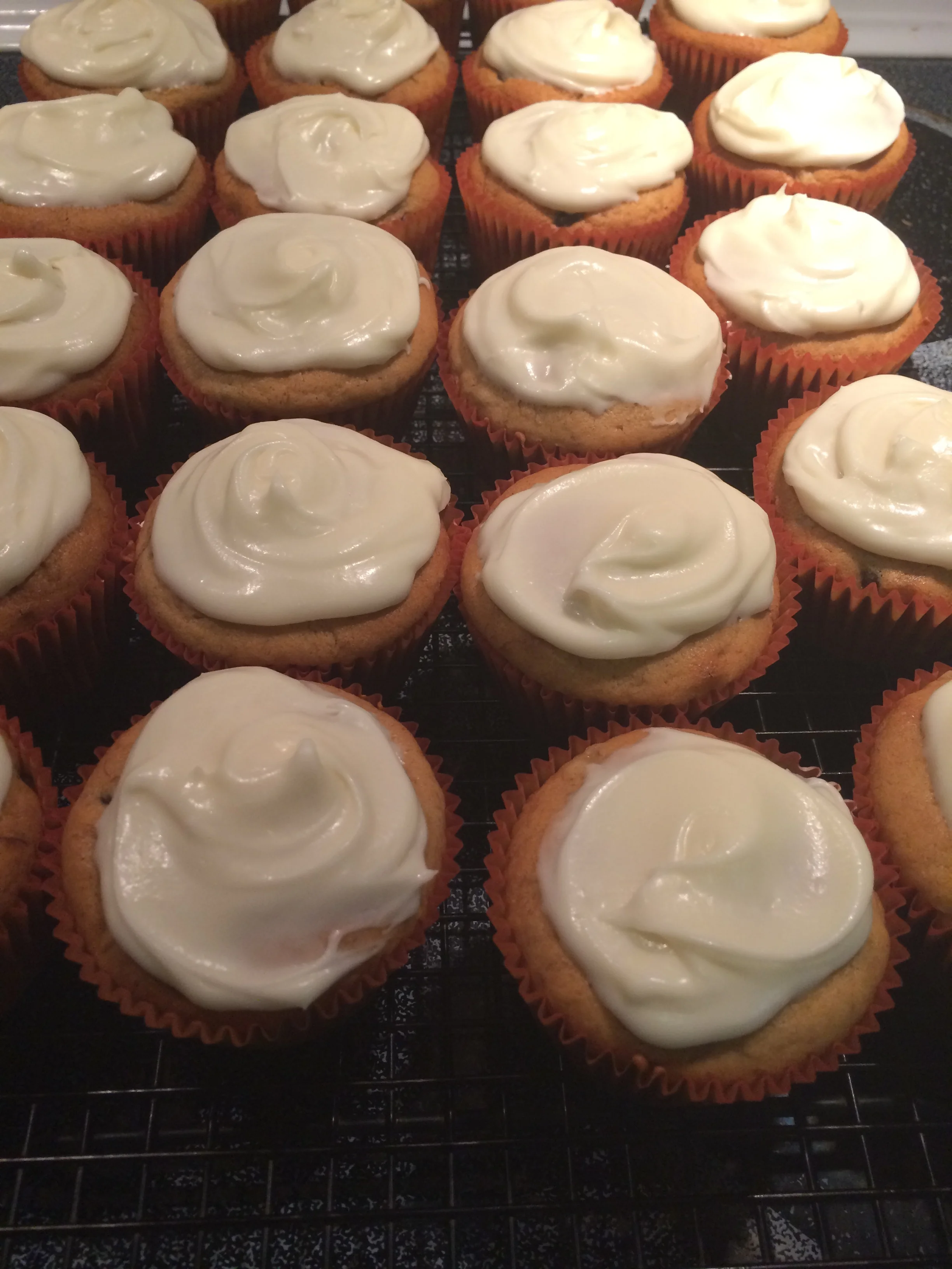 Upgraded Banana Cupcakes and Cream Cheese Frosting
