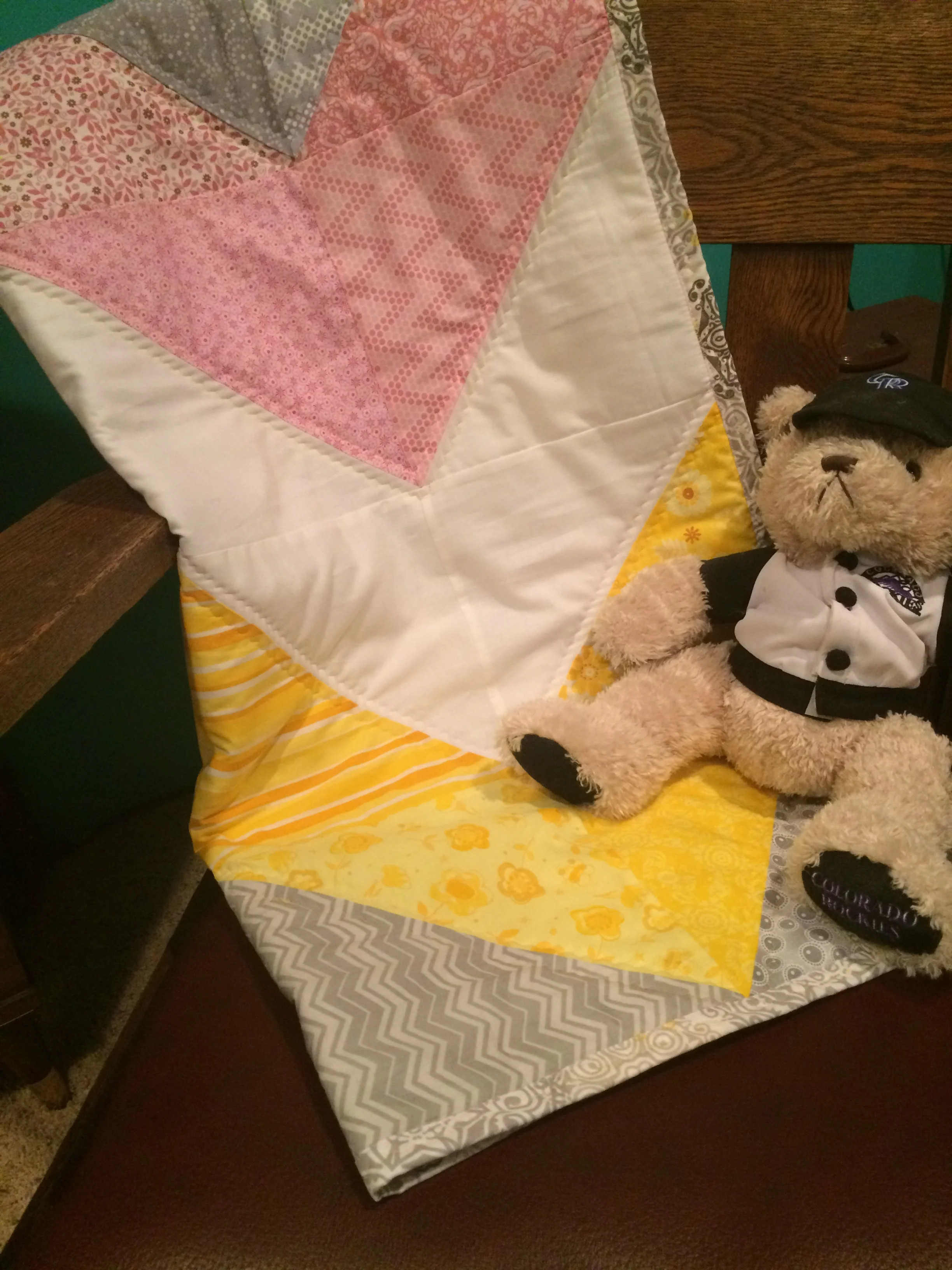 Triangle Practice: Chevron Baby Blanket