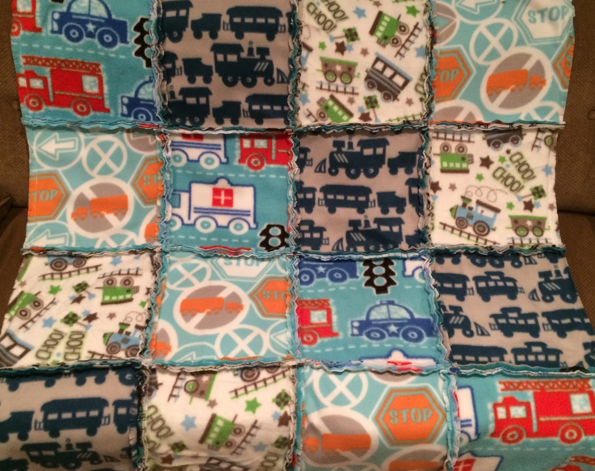 Remnant Solutions: Raggy Fleece Blanket