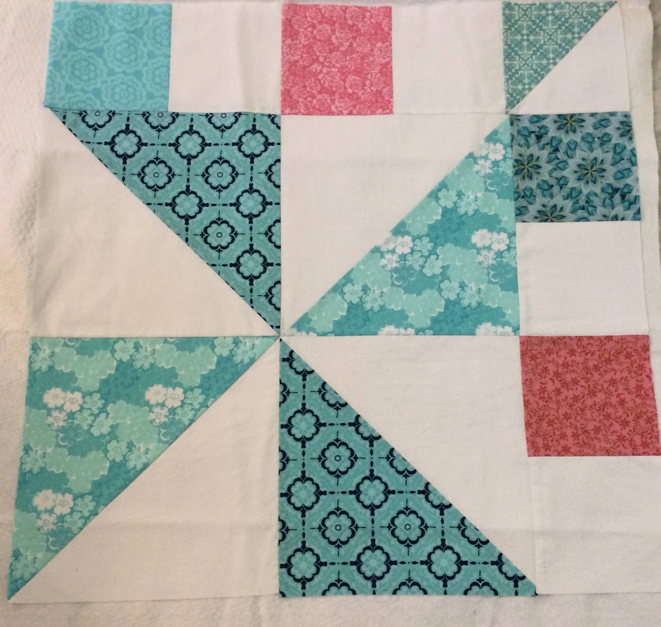 Pinwheel Quilt Step Three: Quilting Part Three