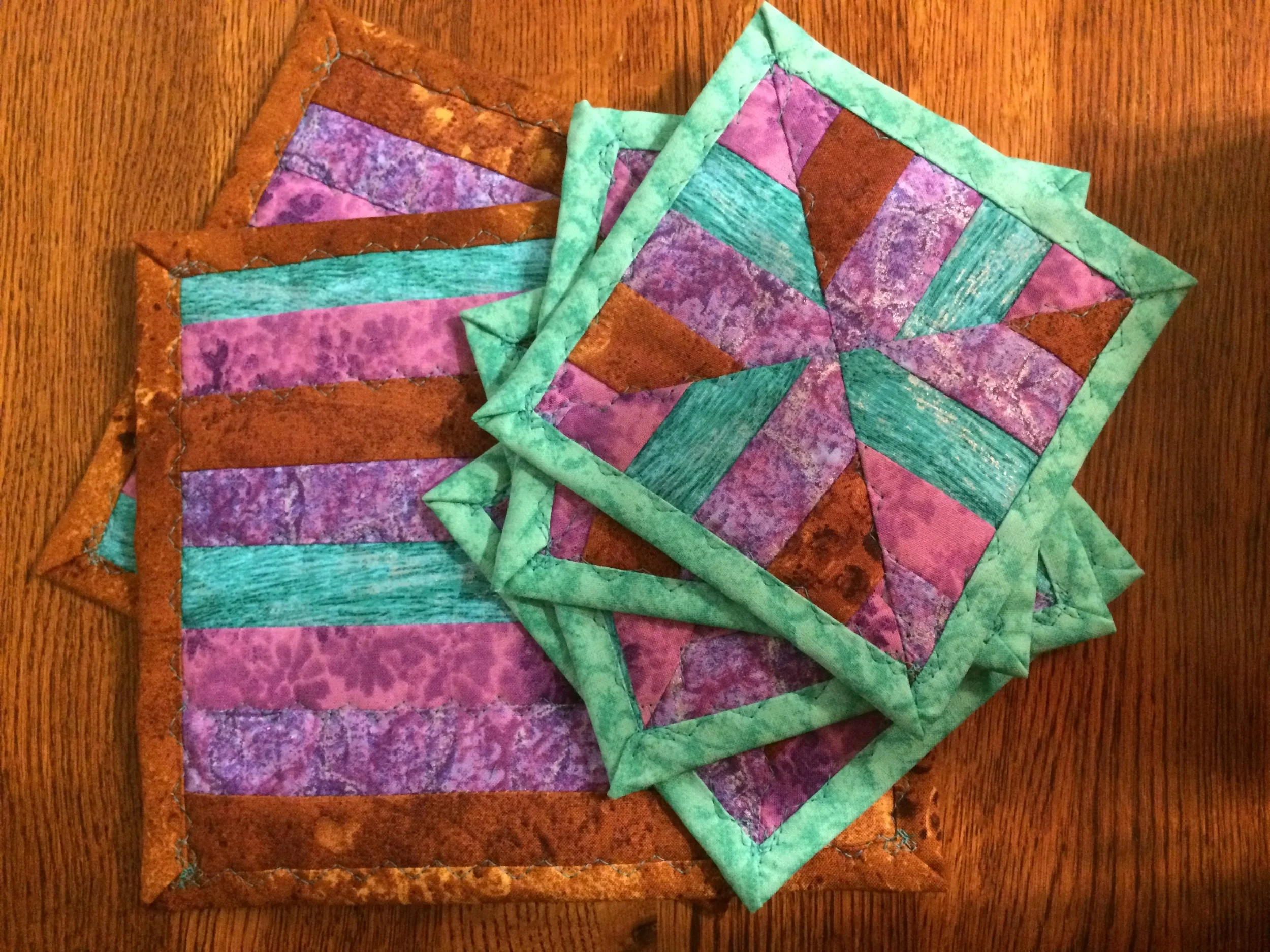 July Wedding Gift #1: Coasters and Pot Holders