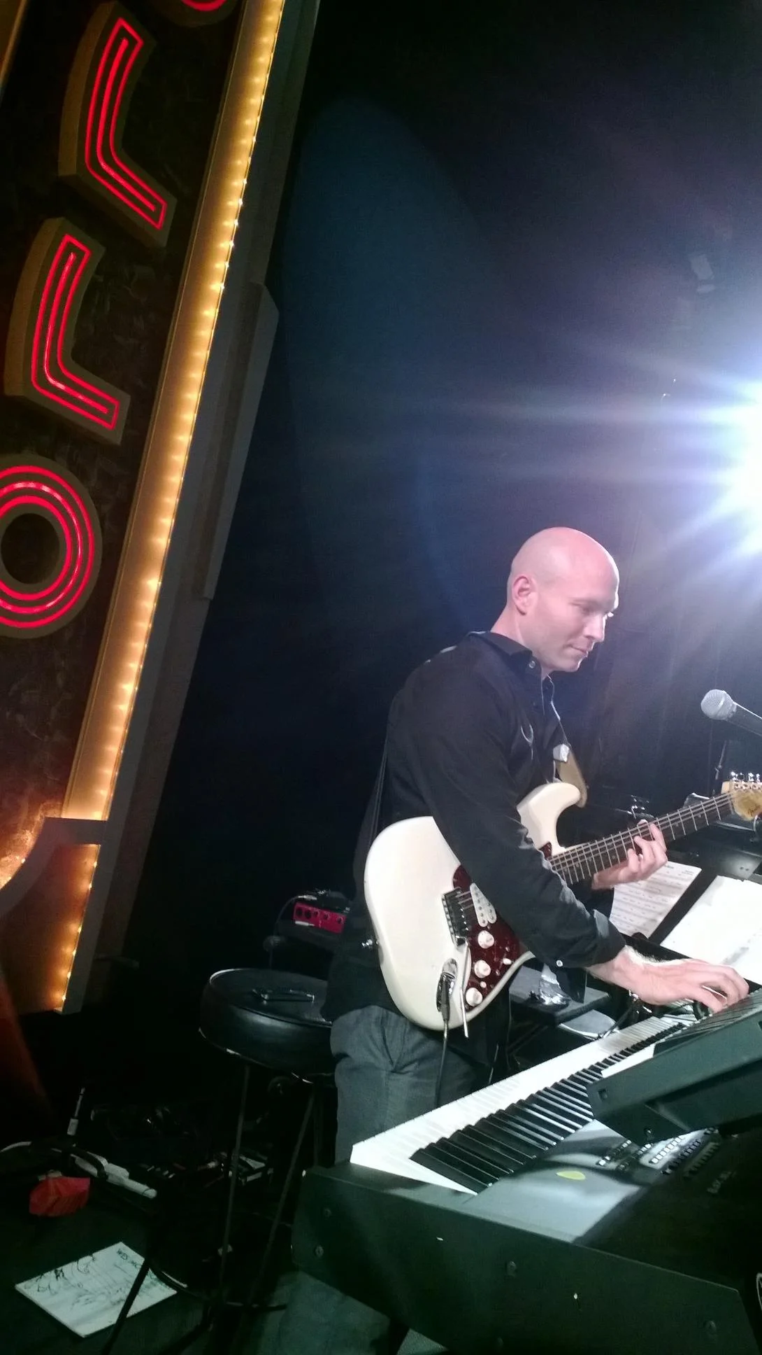 As a young boy I used to watch Showtime at The Apollo on NBC after Saturday Night Live. I never imagined that I would be on the stage playing for Amateur Night at The Apollo. Its funny how what was once surreal to me can become my reality.