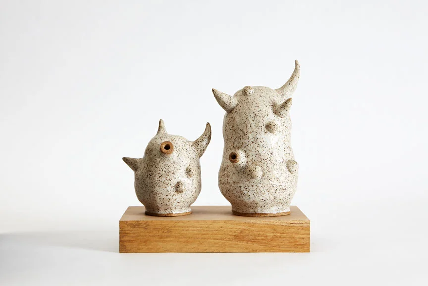 5. Ceramics (untitled) Left: 5"x 5" / Right: 8"x 5.5"