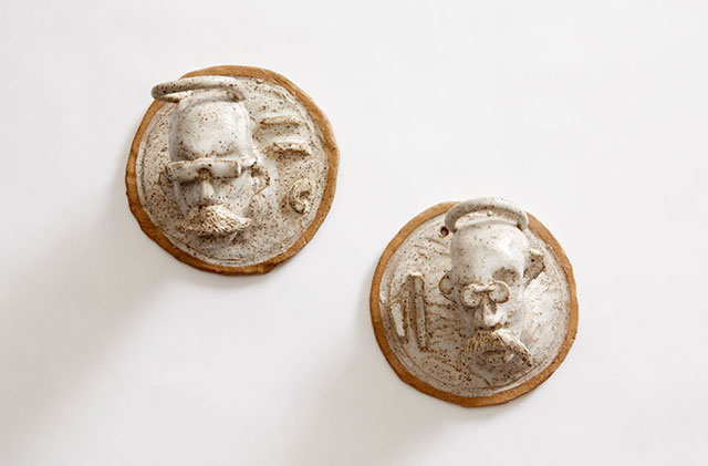 7. Ceramic Heads (untitled) Diameter 5.5" each