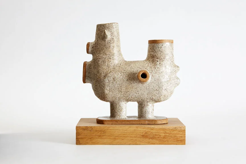 1. Ceramic (untitled) front 9"x 9"x 5"