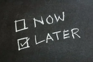 Procrastination and Empty Good Intentions
