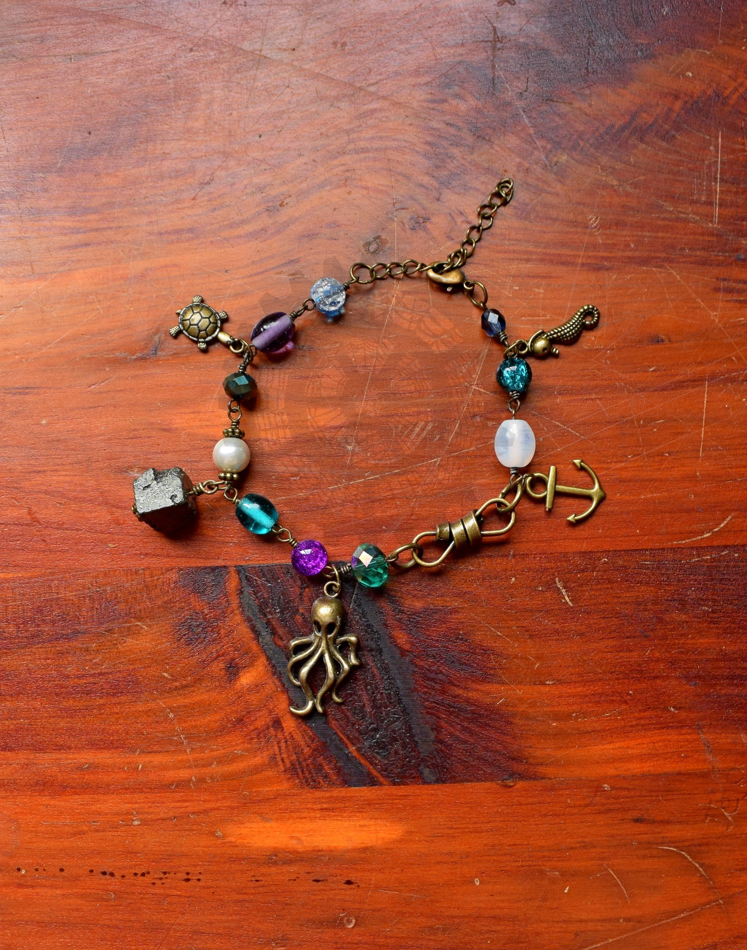 Brass Mermaid Bracelet