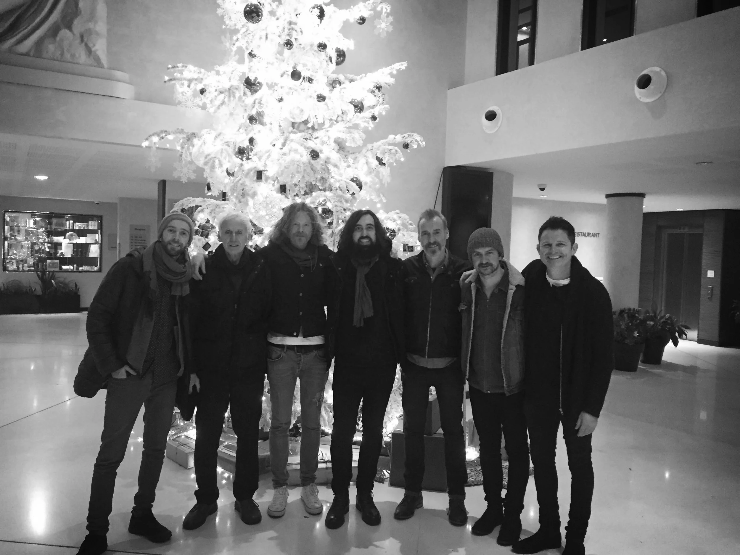 Our amazing band in Paris with members of the Gribbin family!