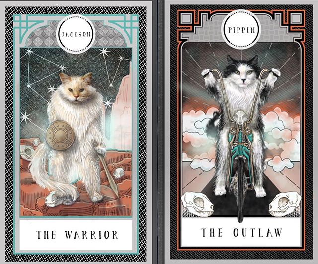 Thank you @misszookeeper for the amazing artwork of our two kittehs! We love it! 😻😻😻#catsofinstagram