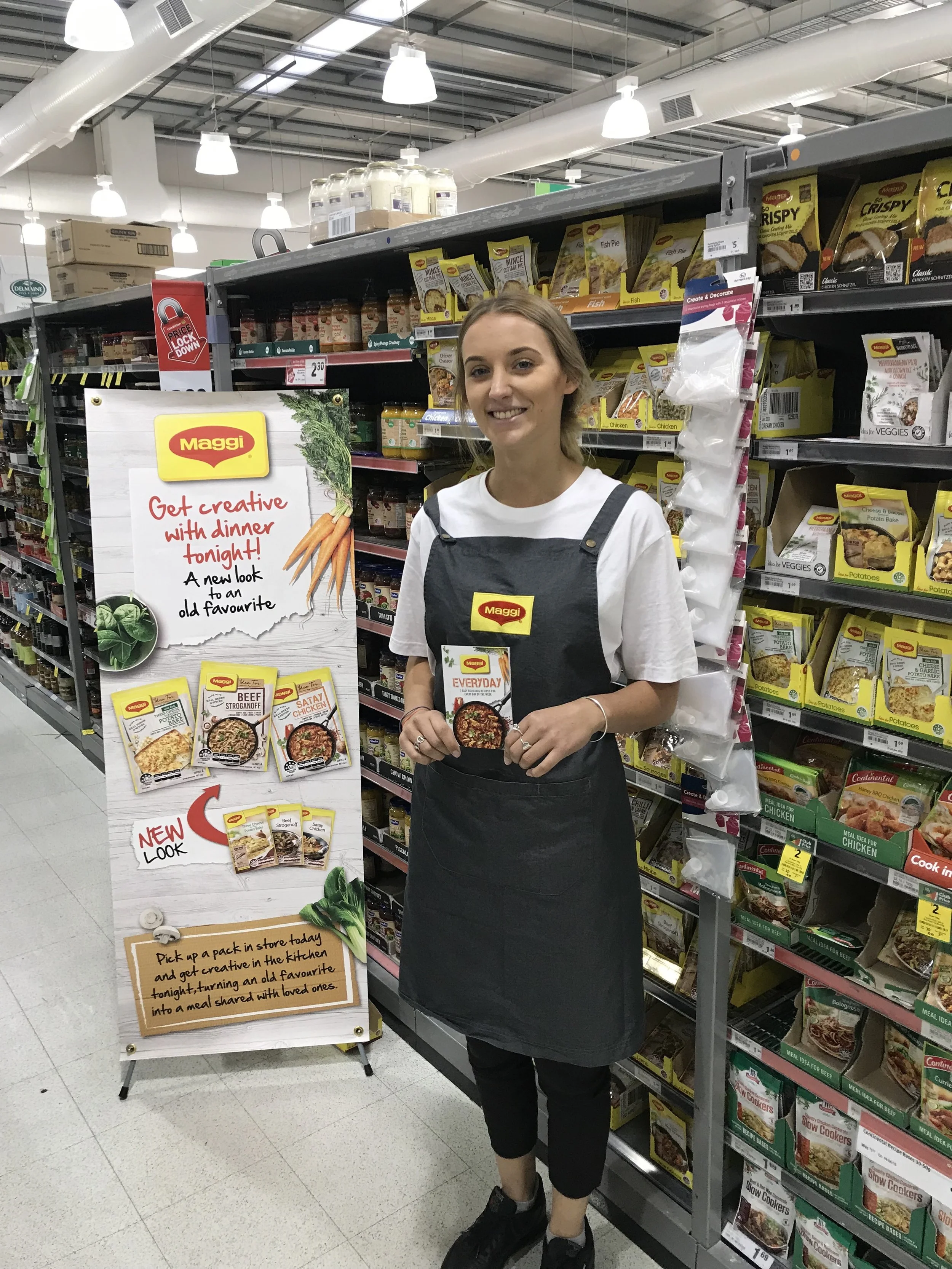 in aisle sampling Maggi