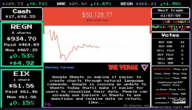 "Step Right Up!!" - StockStream