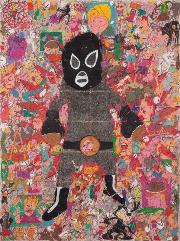 Tight Rope #5 (Black Shadow). 63 x 48 in. 2015