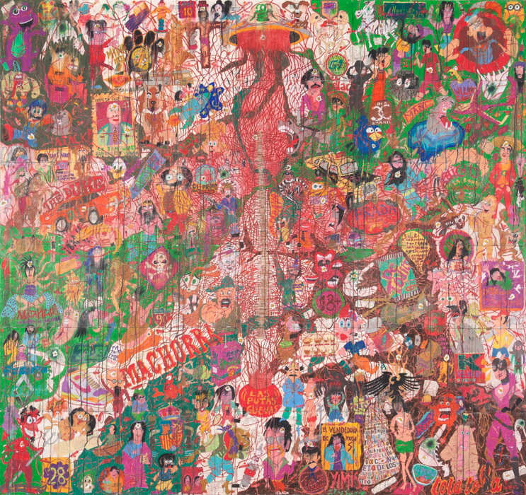 A Land Reform #9. 70 x 74.5 inches. 2016