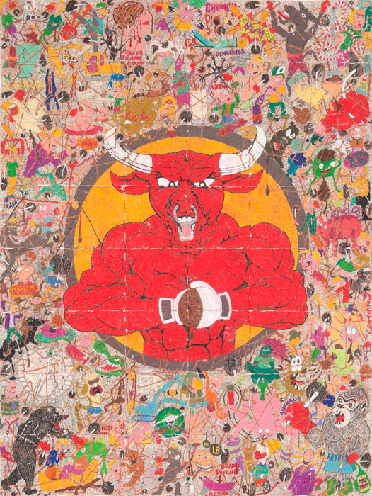 Tight Rope #10 (Diablo Rojo). 63 x 48 inches. 2016