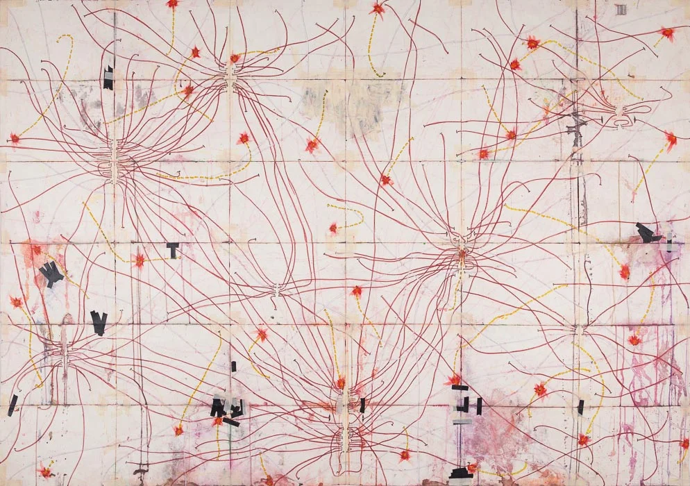 A Land Reform #16 (backside). 50 x 70 inches. 2018