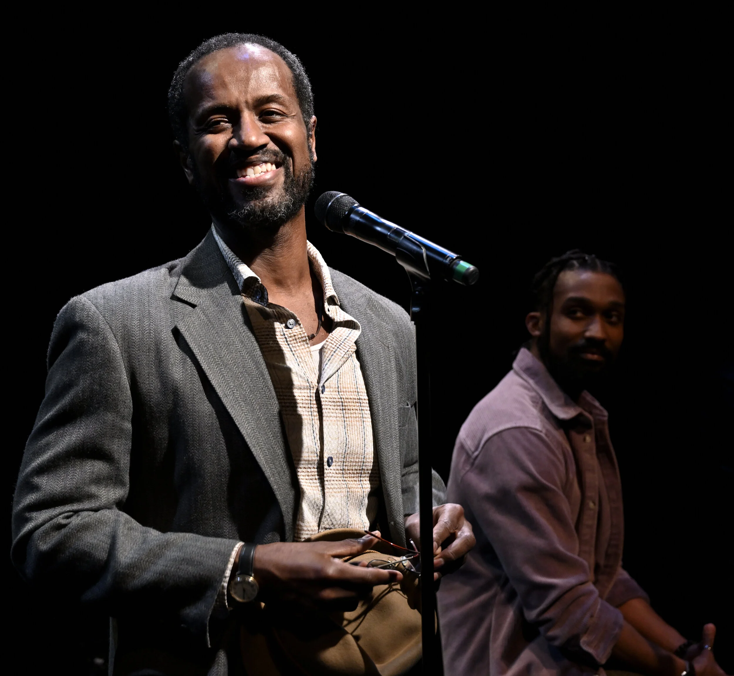 Nathan Hinton and Allan K. Washington in WHERE THE MOUNTAIN MEETS THE SEA by Jeff Augustin, part of the 2020 Humana Festival of New American Plays; Photo by Jonathan Roberts.JPG