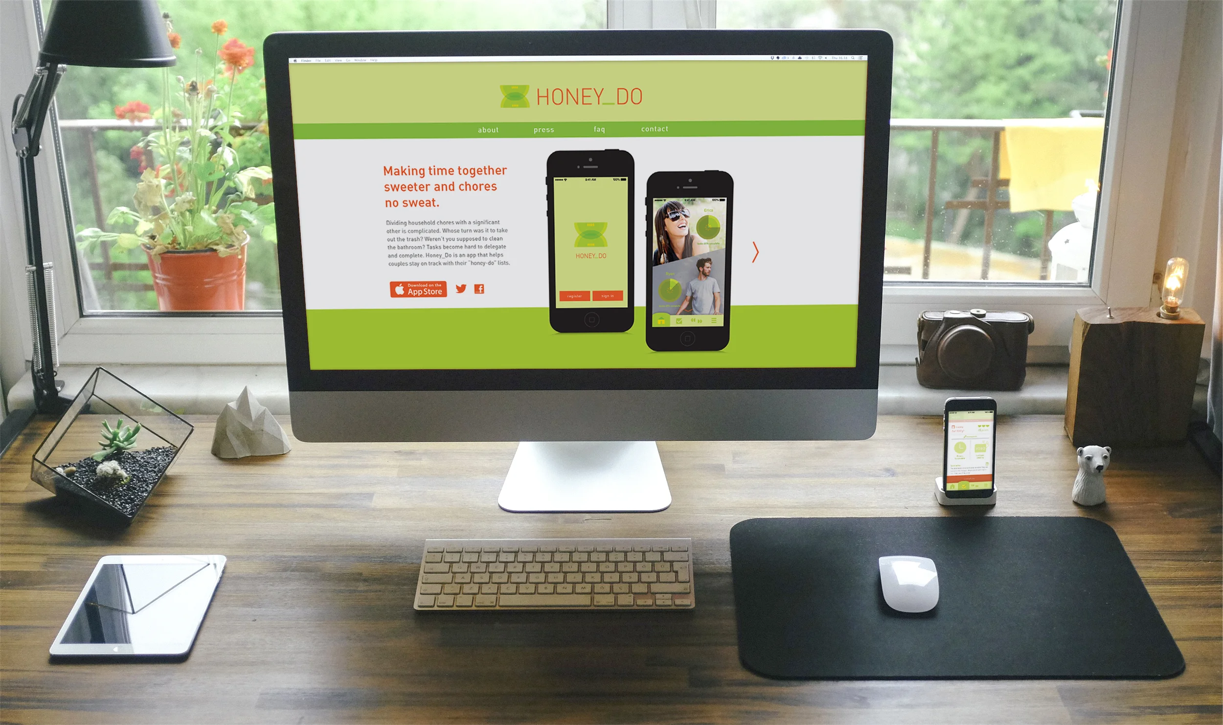   Dividing household chores with a significant other is complicated. Whose turn was it to take out the trash? Weren't you supposed to clean the bathroom? Tasks become hard to delegate and complete.&nbsp;  Honey_Do  &nbsp;is concept app and website th