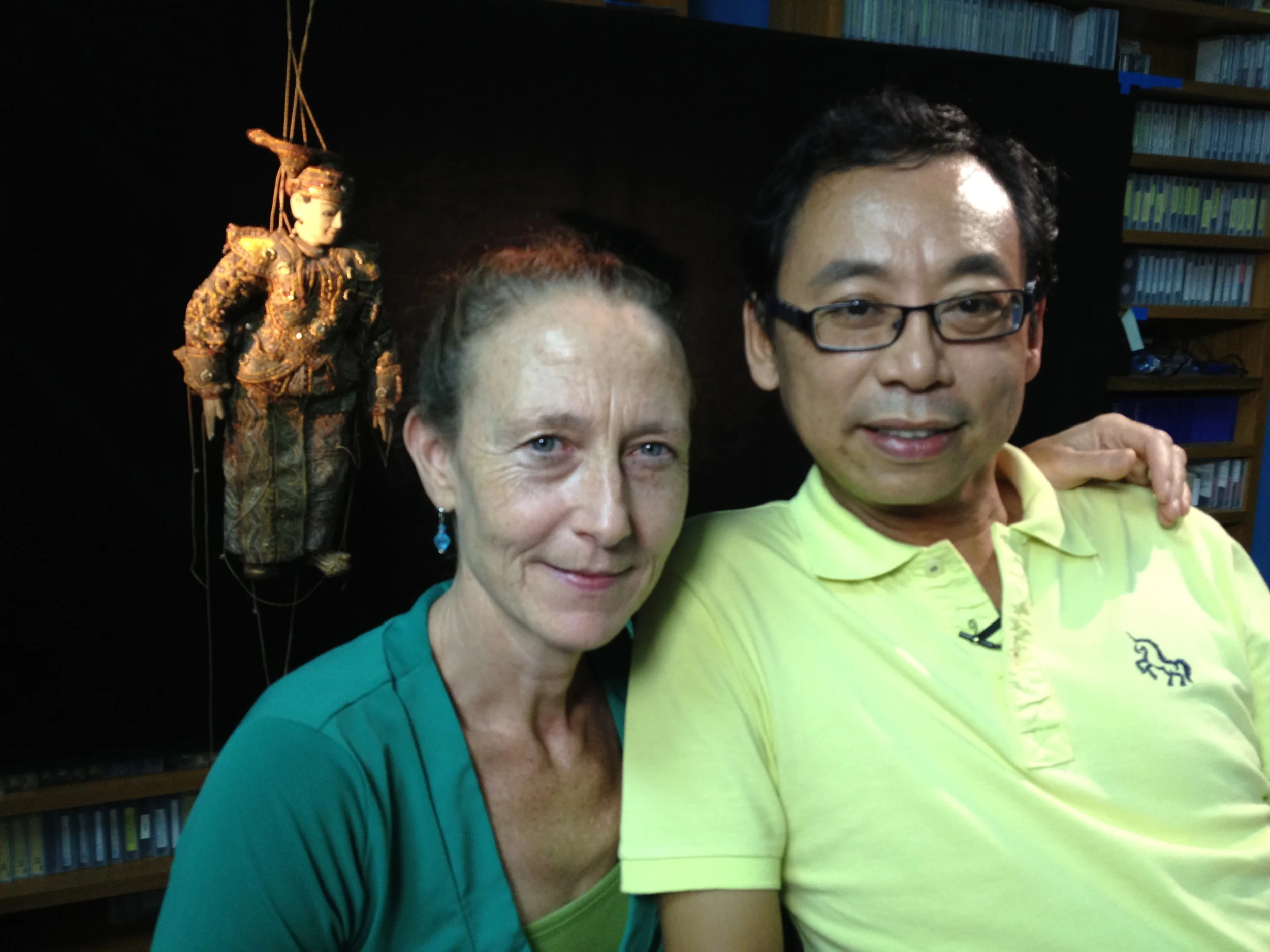 Director Jeanne Hallacy and Aung Myo Min