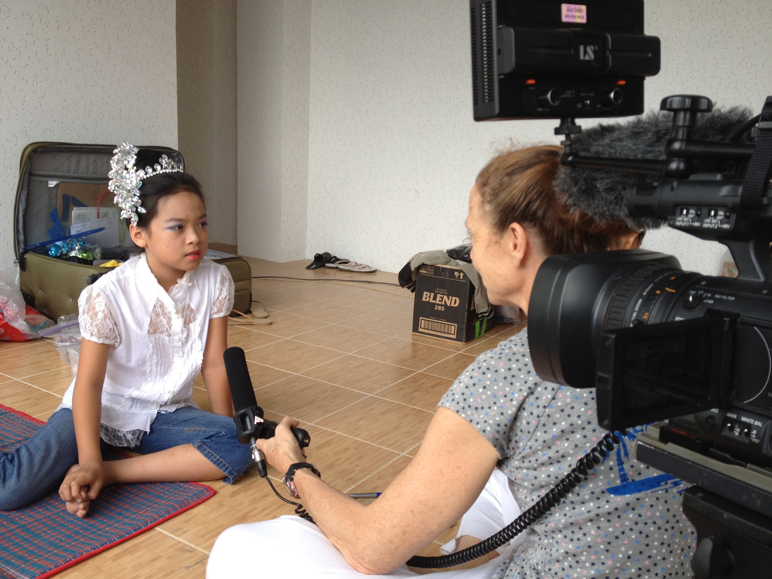 Director Jeanne Hallacy at work