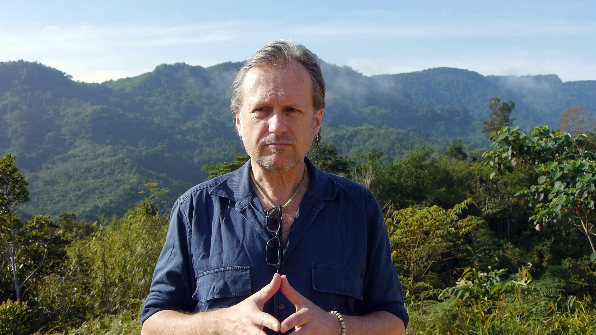 Director Andrew Garton on location, Upper Bengoh.