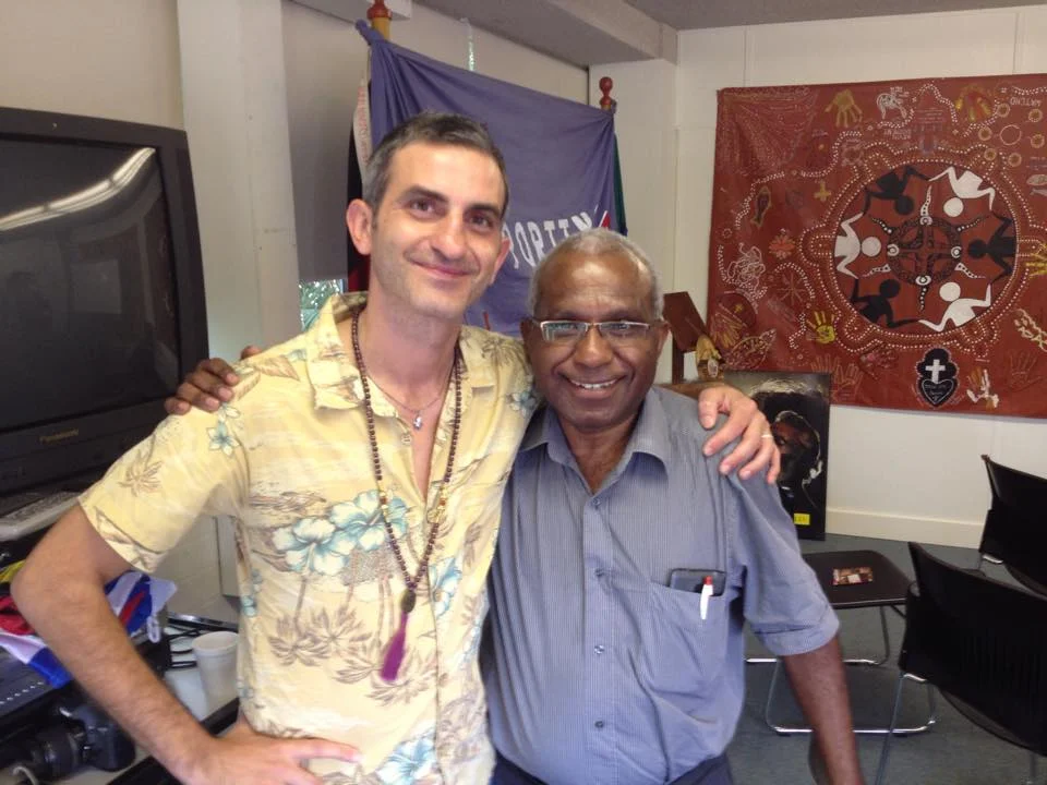 Pray For West Papua Director Mircha Mangiacotti and Octo Mote.   