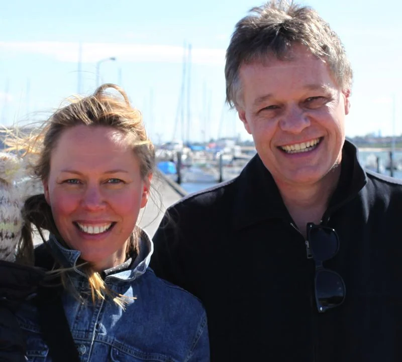 Katrina Mathers and Graeme Base.