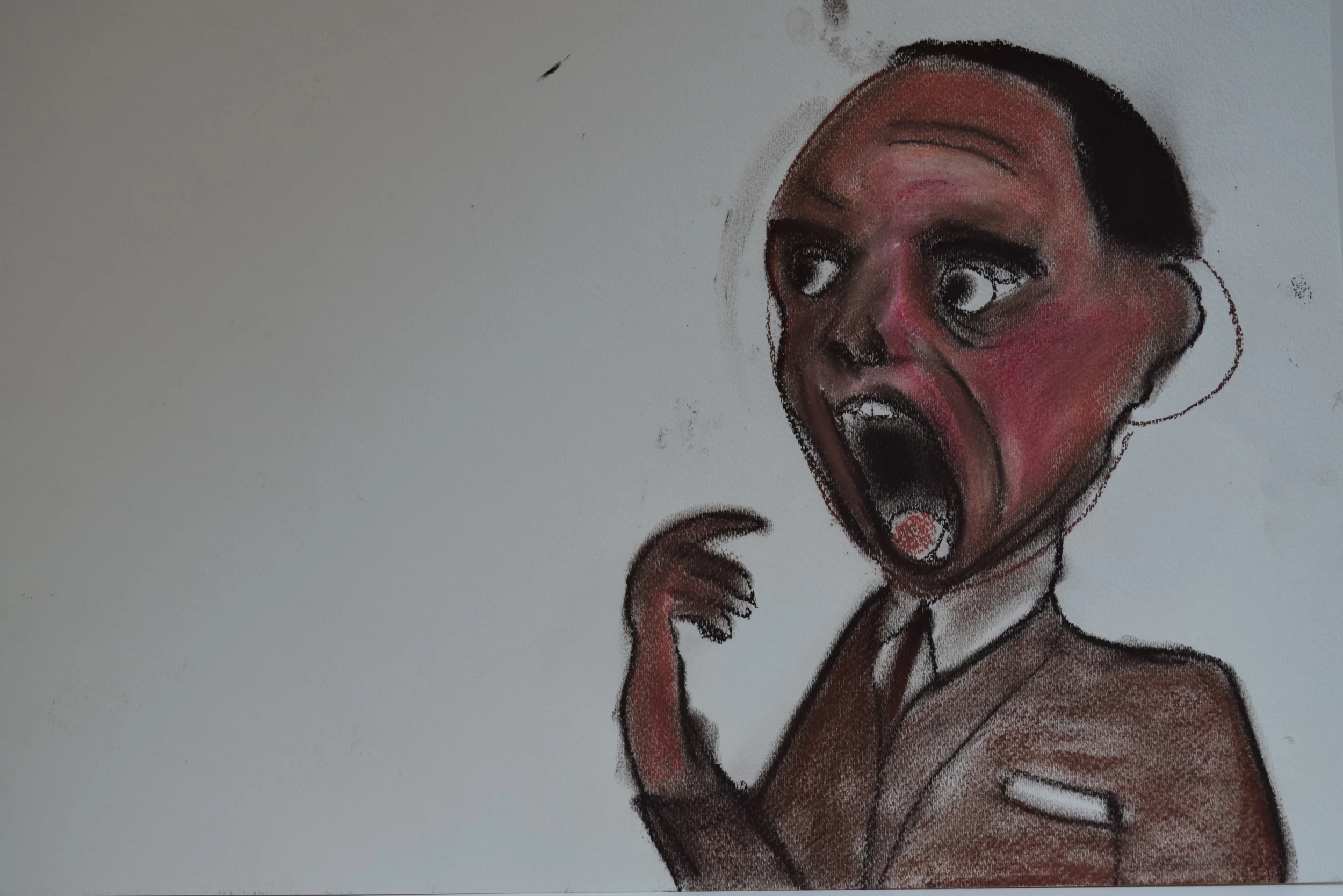 Three Days in Auschwitz - Hitler and Kid. Artwork by Philippe Mora.