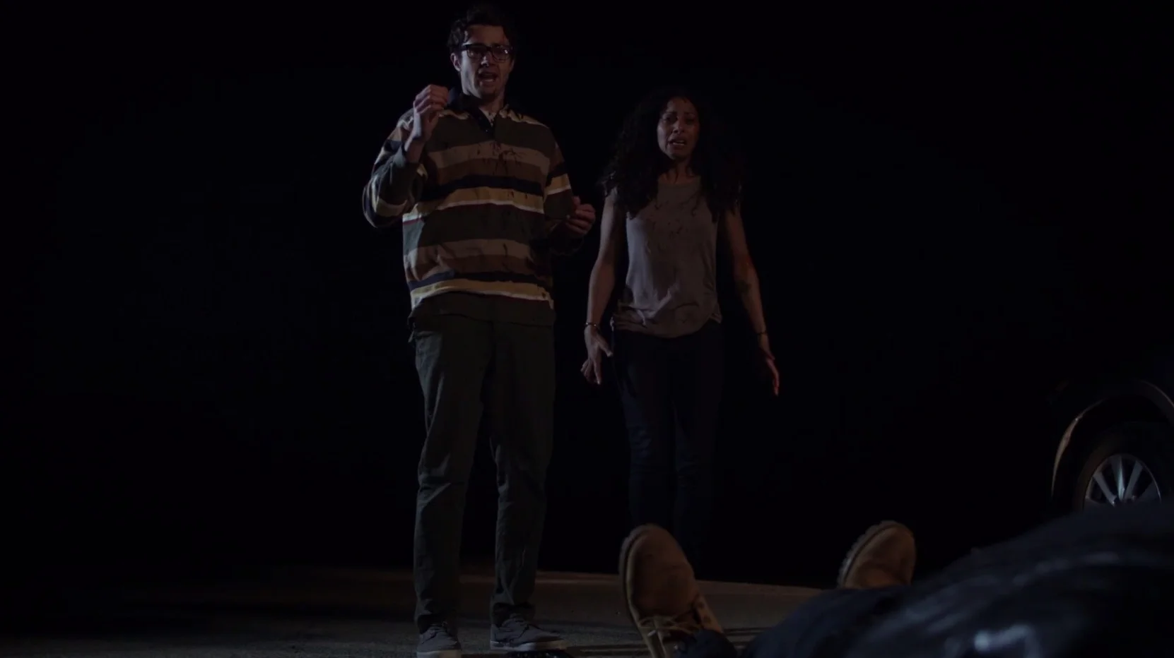 The date takes a dark turn when a routine traffic stop escalates quickly and Ted and Marie accidentally shoot a crooked cop.