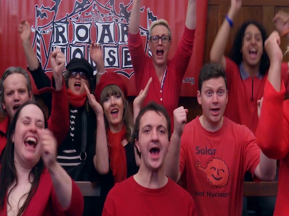 The roar of victory.