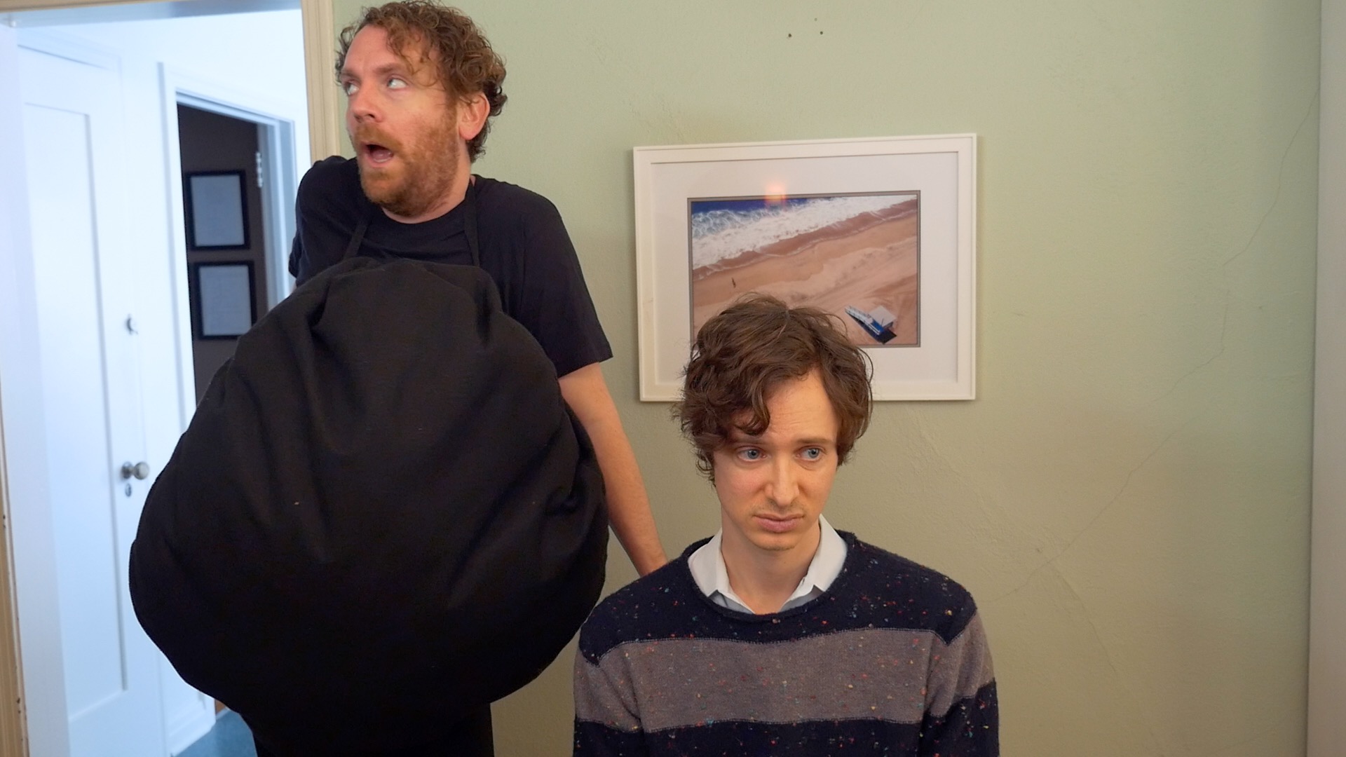 Last Will and Testicle Season 2 - Lump of Cancer (Drew Droege) harasses cancer survivor (Byron Lane)