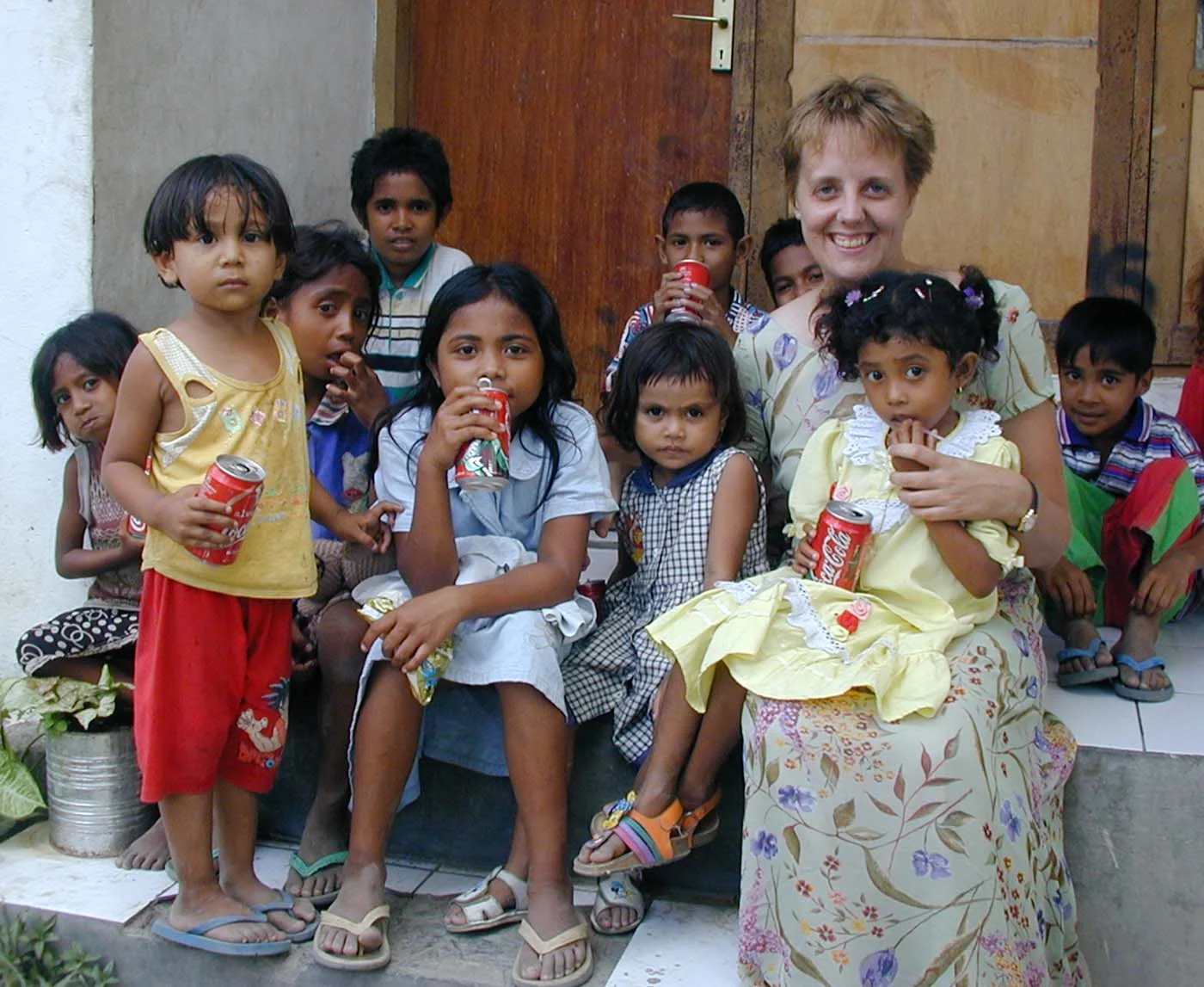 Carmela Baranowska in East Timor, 2000.