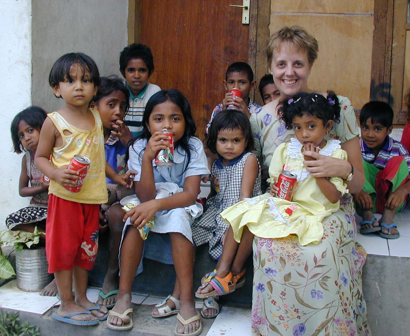 Carmela Baranowska in East Timor, 2000.