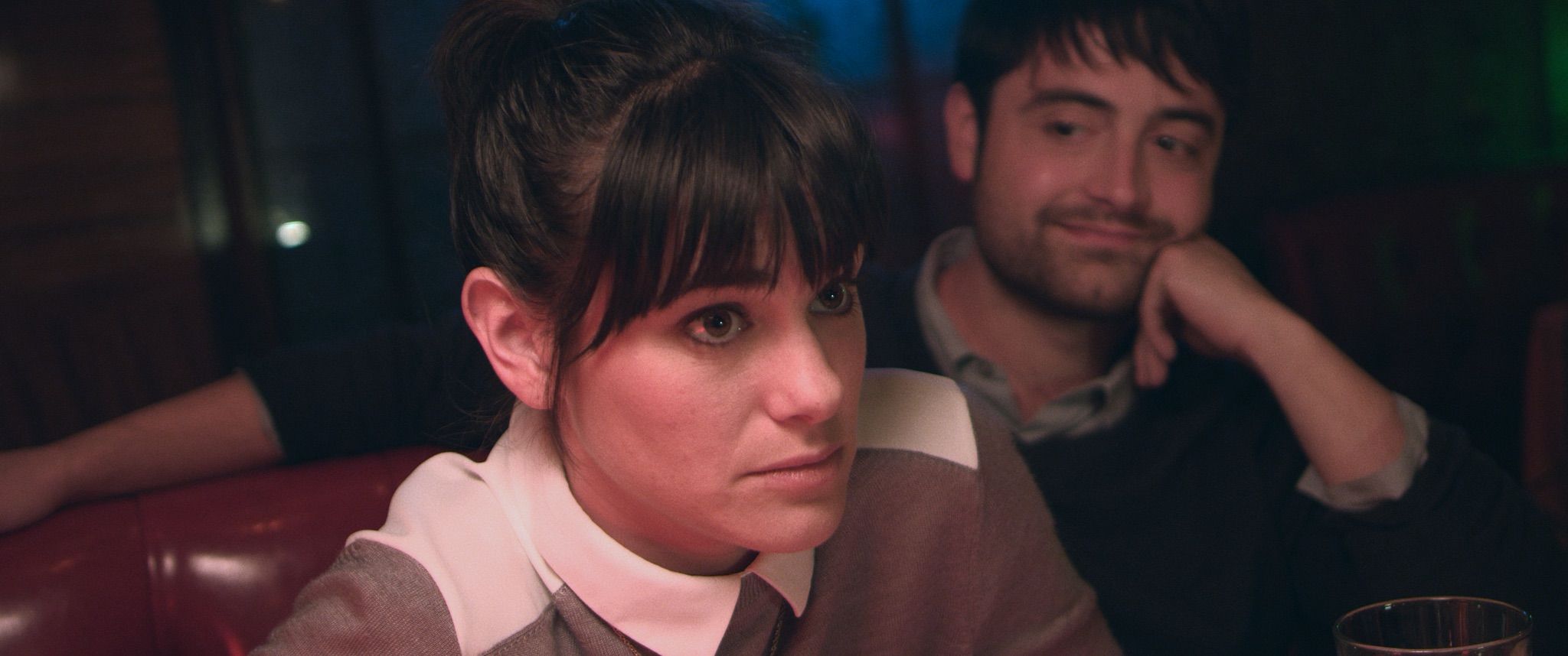 Friends Effing Friends Effing Friends = Her Words (L to R) Jillian Leigh as Laura, Graham Skipper as Steve