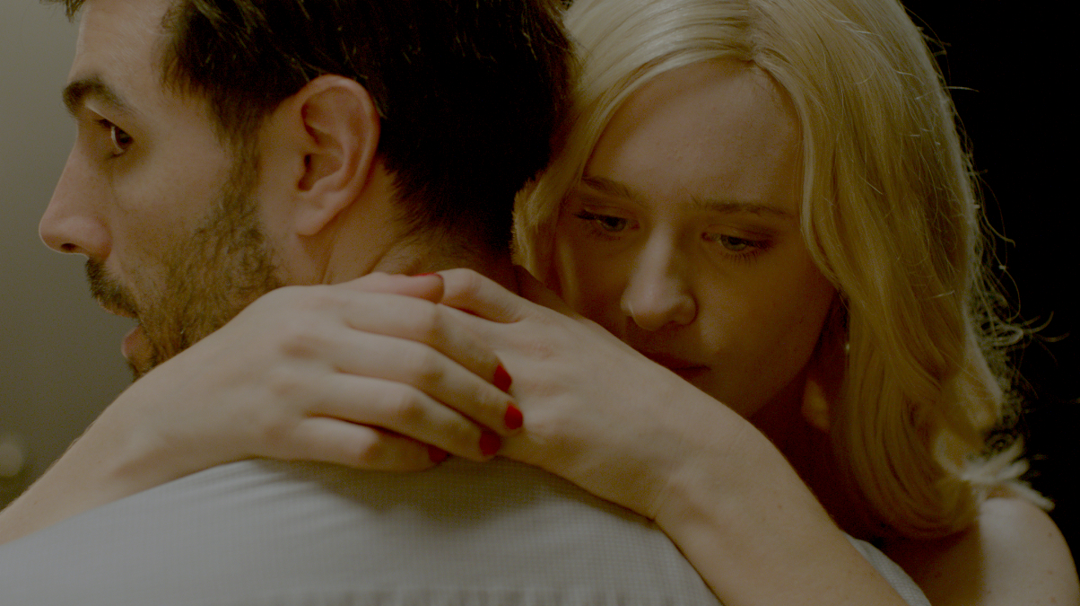 Mackenzie Davis and Louis Cancelmi in Memory Box.