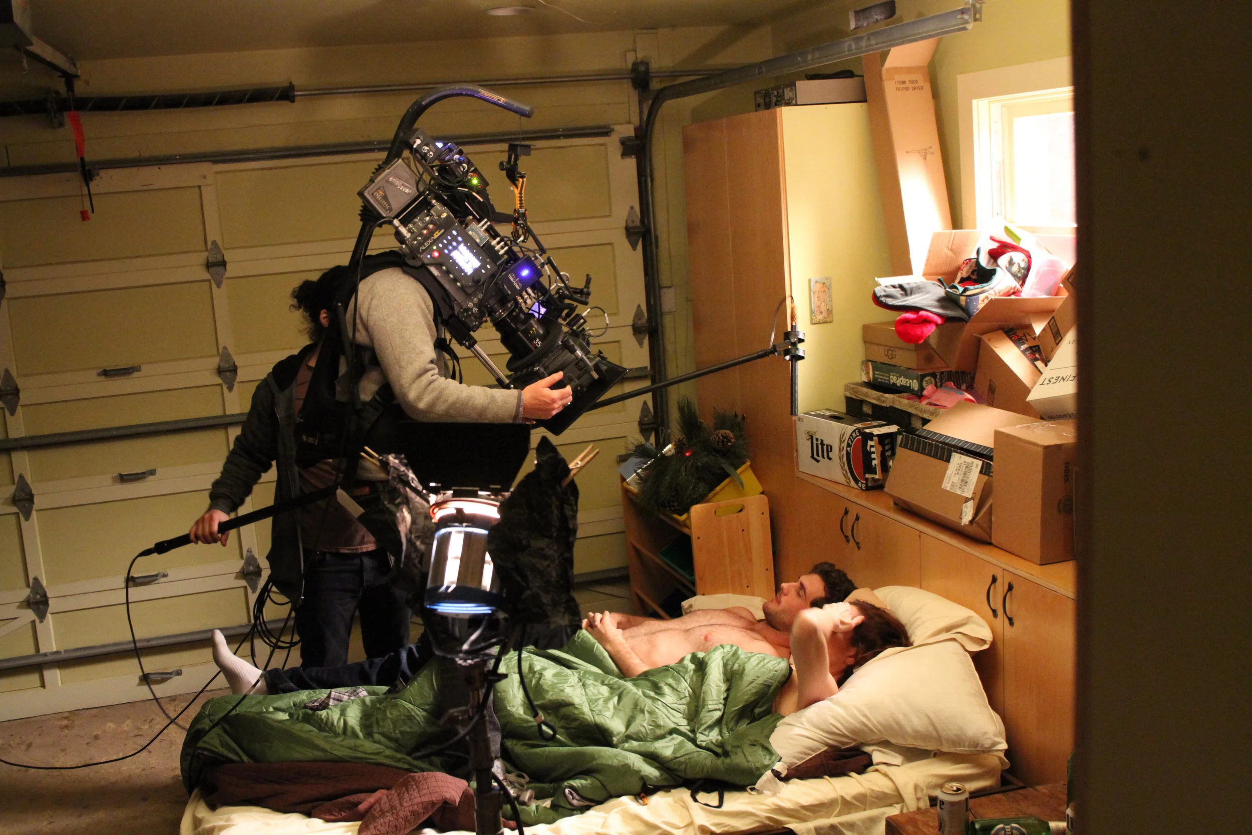 Andrew Wheeler, our DP, shooting the "Electric Youth" scene with Beau Mirchoff and Kaili Vernoff.