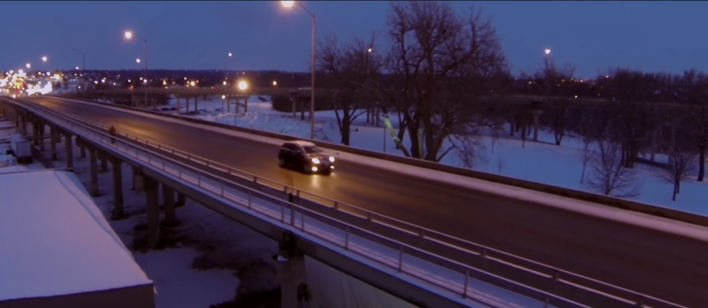 The bridge that separates the homeless community from the rest of Sioux Falls, South Dakota.