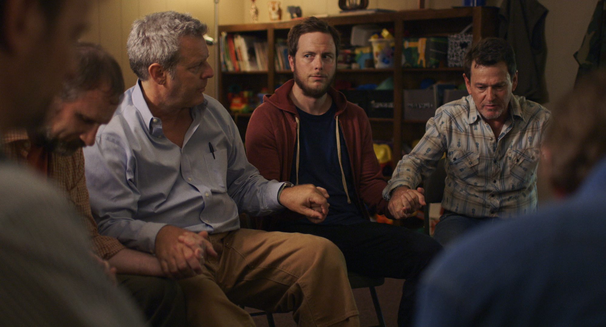 David Hickey as Harvey and Blaise Miller as Josh in Homestate.