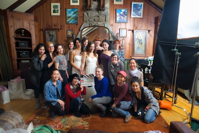 Cast and crew of Sleeping With Earrings On.